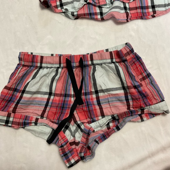 Victoria's Secret Plaid Pajama Set - Red and Black - Picture 2 of 10